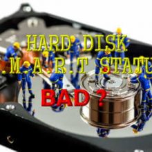 Ошибка: Hard Disk: SMART. Status bad. Backup and replace error. Как убрать?
